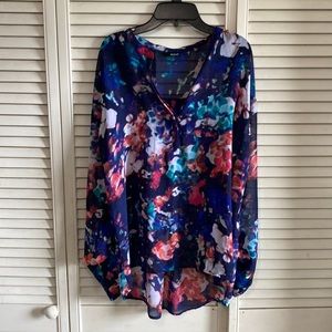 A.N.A Size Large Multicolor Dress Shirt
